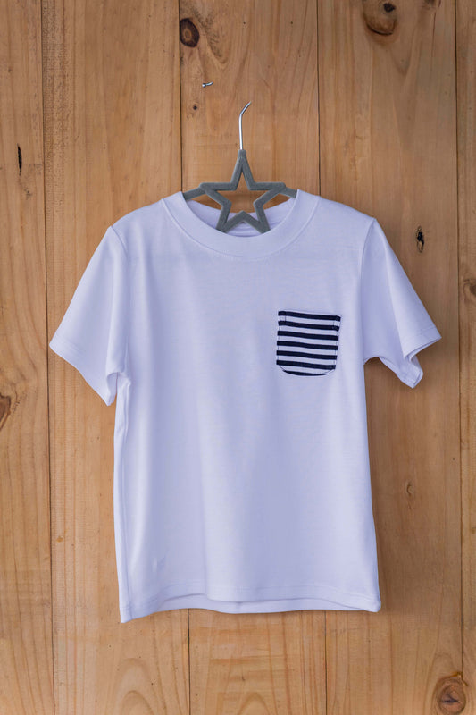 Remera Bolsillo Azul